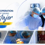 Bogomolets National Medical University surgical team performing hip surgery on wounded Ukrainian major