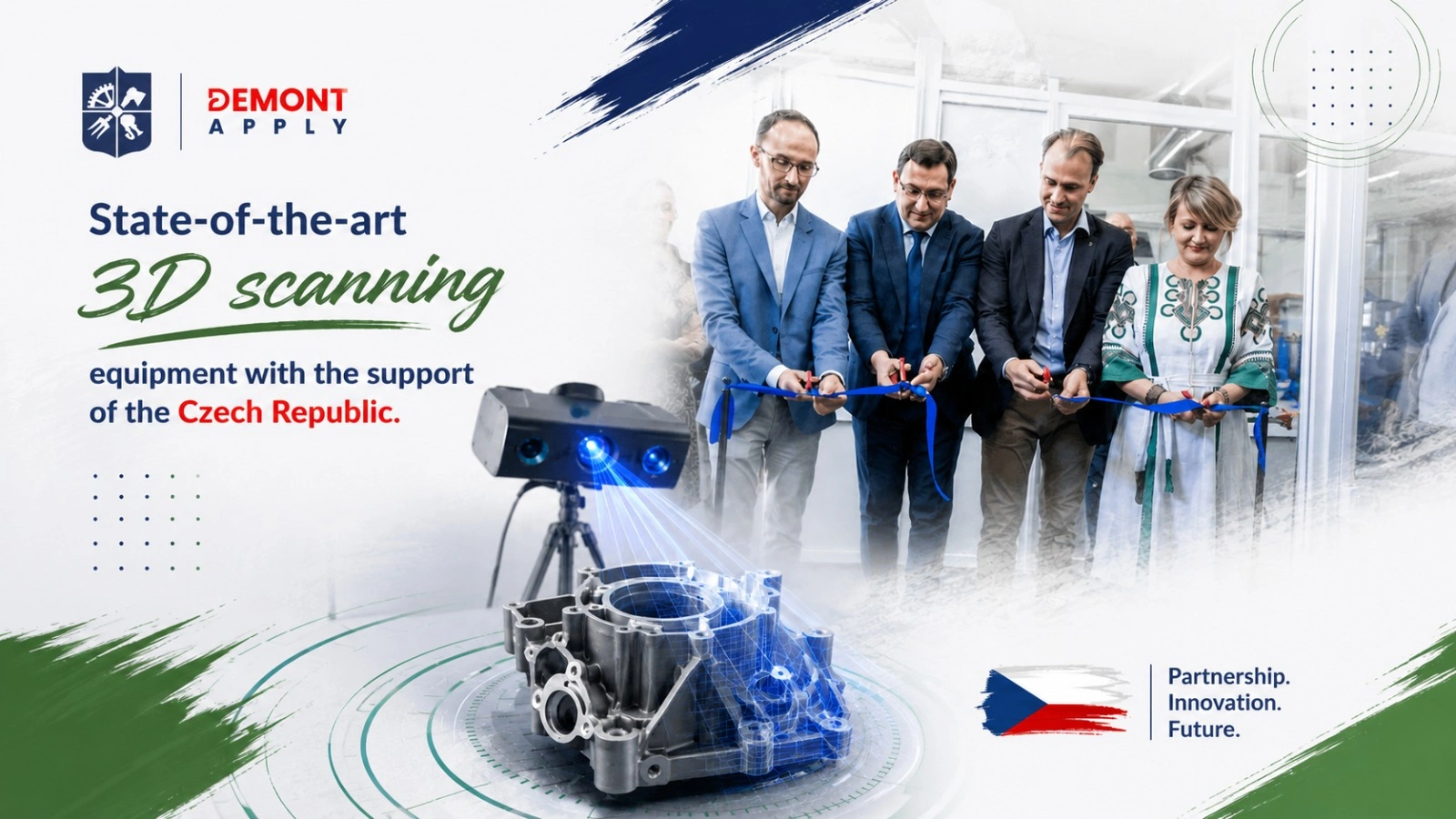 KPI 3D scanning and post-processing equipment opening ceremony with Czech Ambassador