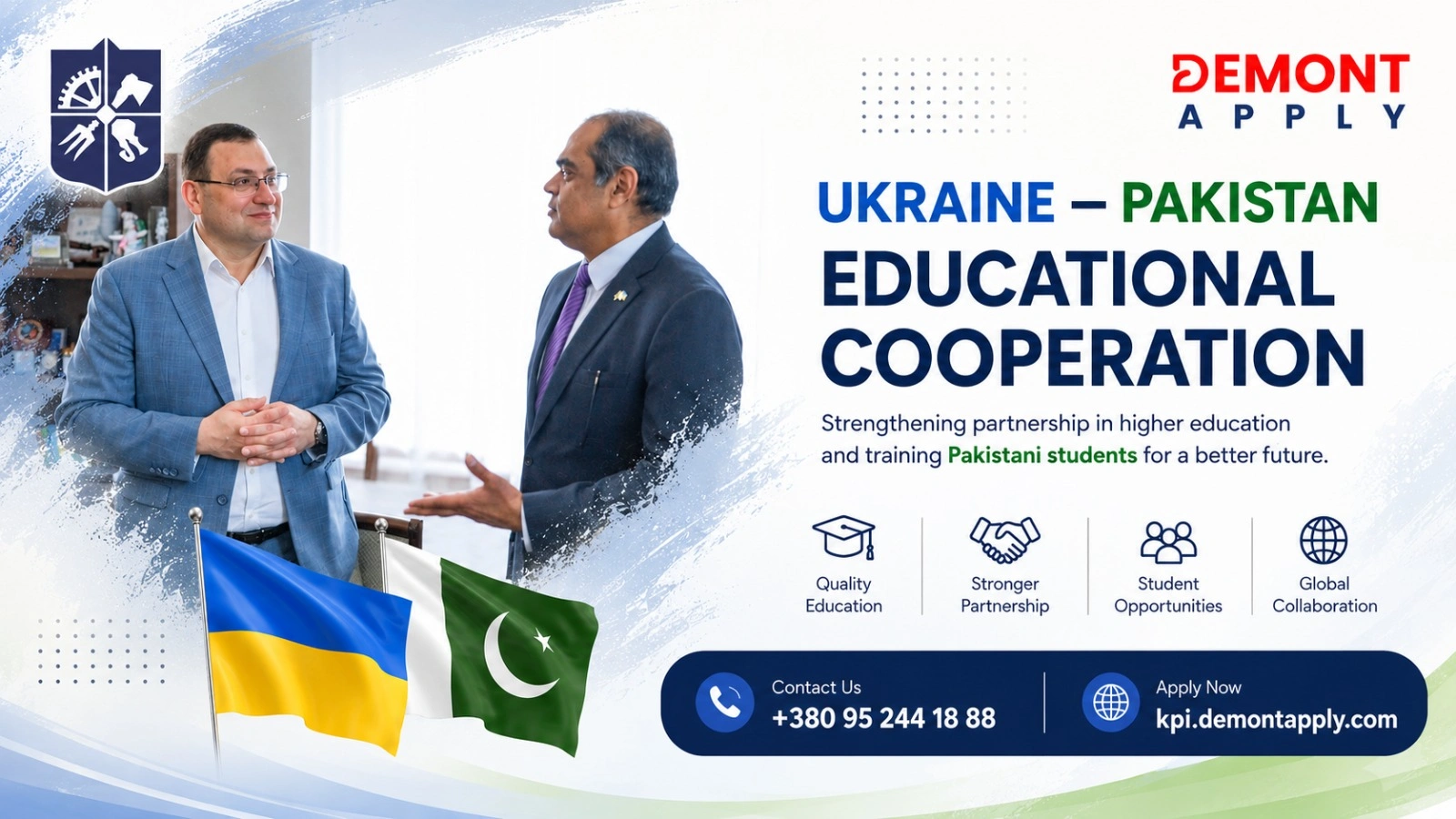 Igor Sikorsky Kyiv Polytechnic Institute meeting with Pakistani Ambassador Kanwar Adnan Ahmed Khan