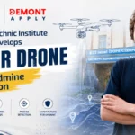 Igor Sikorsky Kyiv Polytechnic Institute student with SOLER landmine detection drone