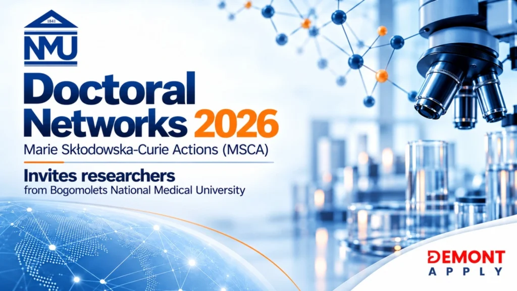 MSCA Doctoral Networks 2026 invitation for Bogomolets National Medical University researchers