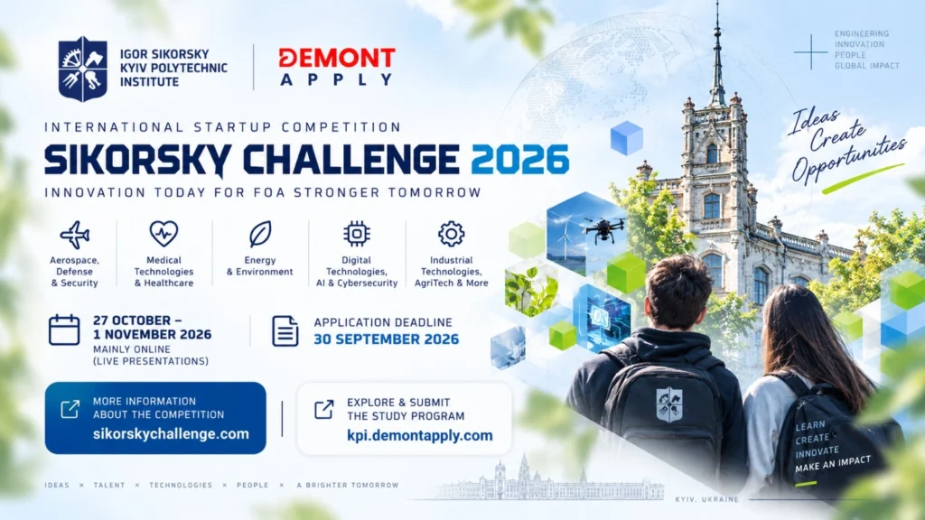 Sikorsky Challenge 2026 International Innovation Festival at Igor Sikorsky KPI