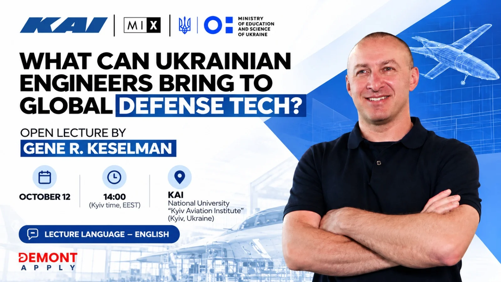Open lecture on global defense tech by MIT lecturer Gene R. Keselman at KAI