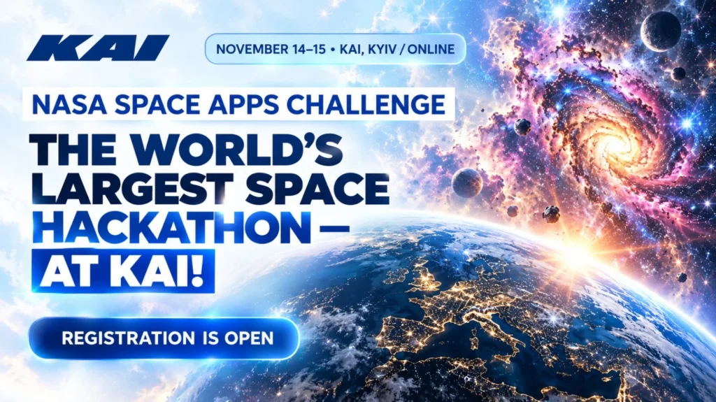 NASA Space Apps Challenge 2026 hackathon at Kyiv Aviation Institute (KAI)